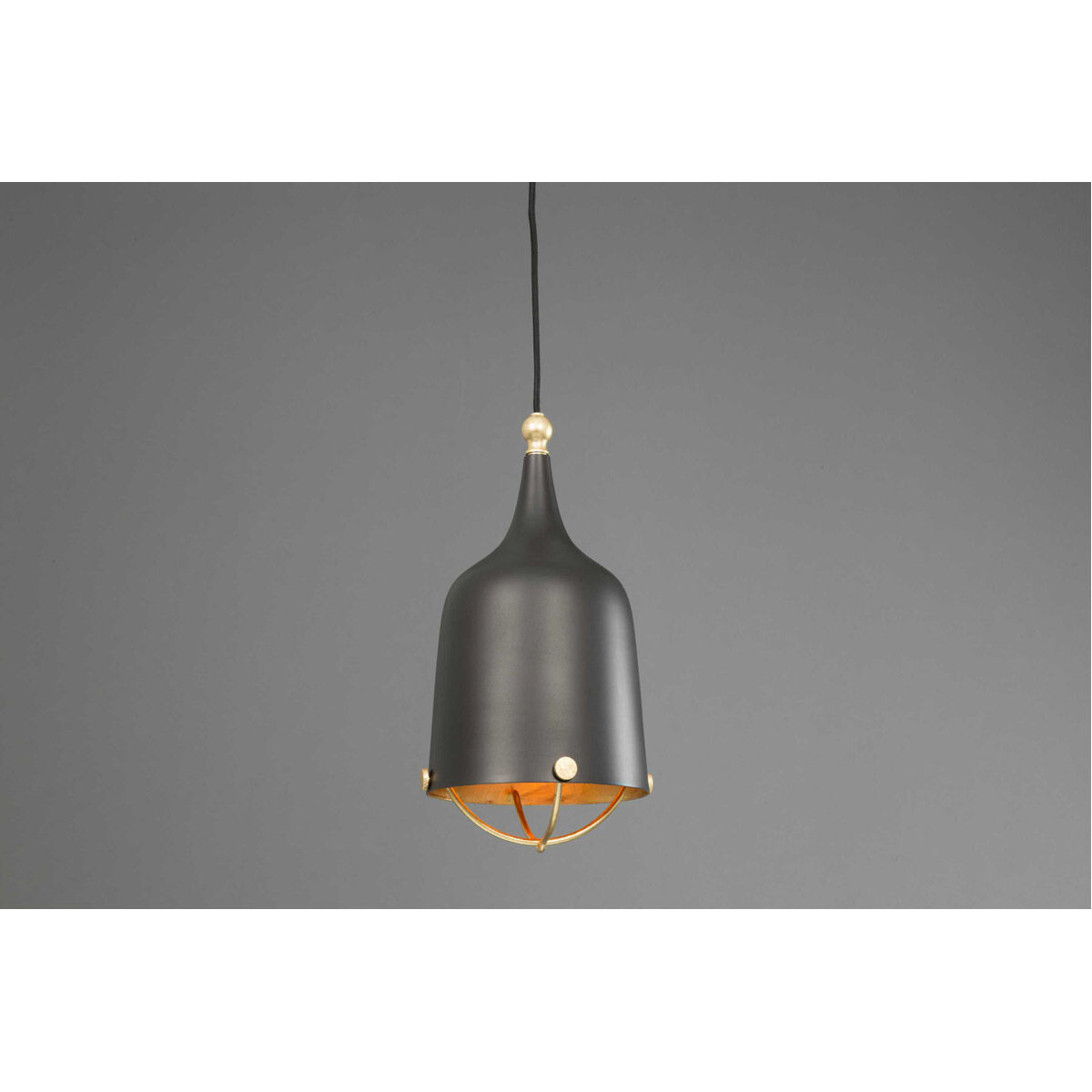 Era 1 Light Matte Black Pendant Ceiling Light, Design Series